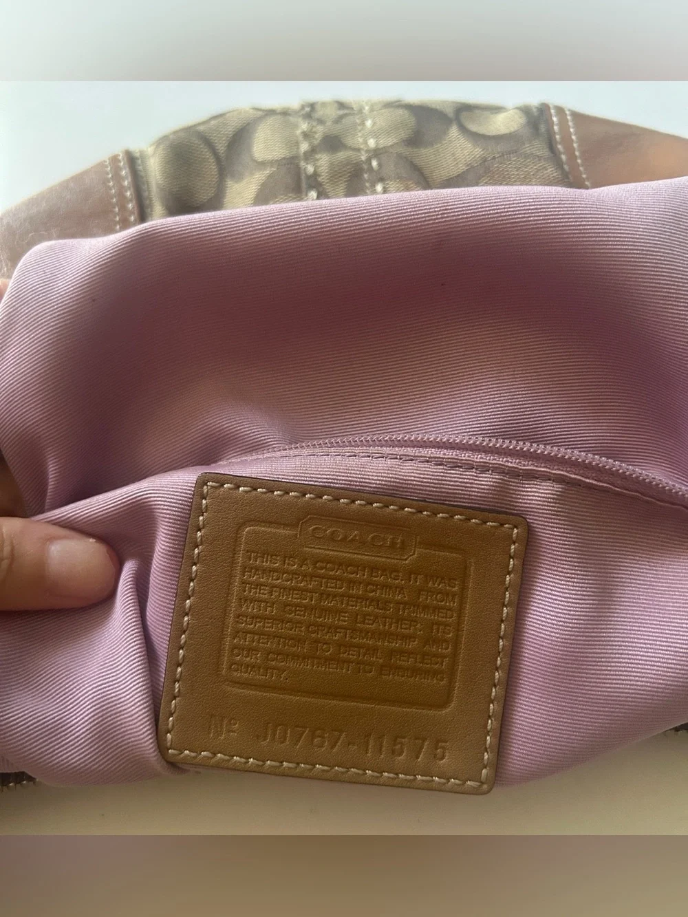 Vtg Coach Hamptons Shoulder Bag